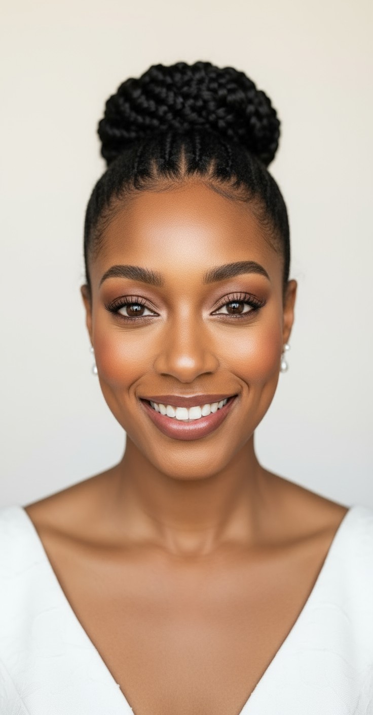 After Sleek Bun For Wedding